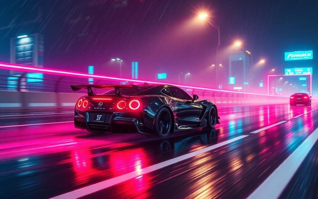 Neon Car Rush thumbnail